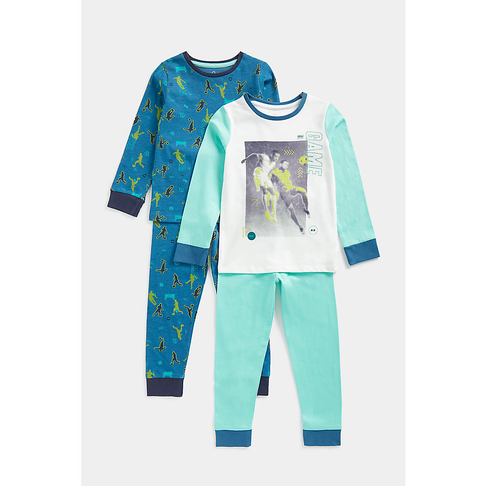 Mothercare Football Pyjamas - 2 Pack ราคา 1,522 บาท*ส่งฟรี