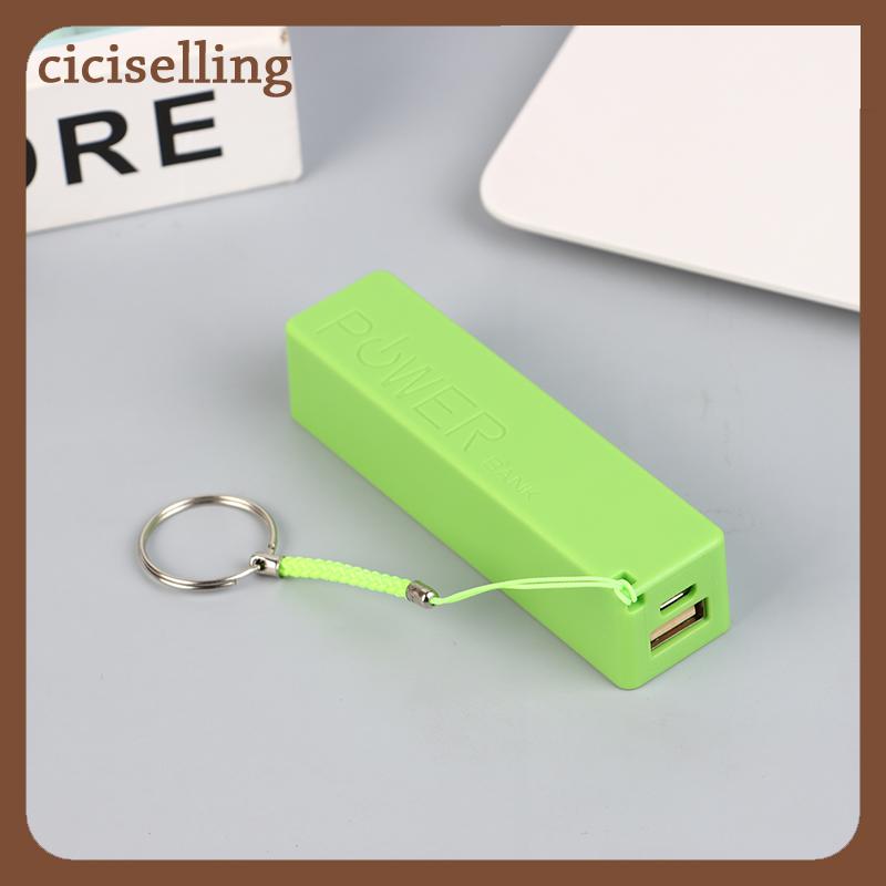 [ciciselling] Điện thoại di động ngân hàng sạc pin gói cho trường hợp tự làm hộp Protable đầy màu sắc stroage hộp - 6