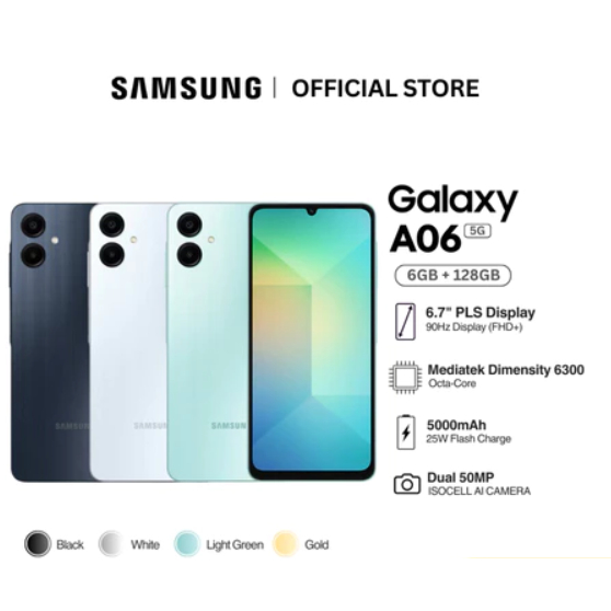 Điện thoại SS A06 5G 6GB/128GB Hàng Chính hãng Mới 100%