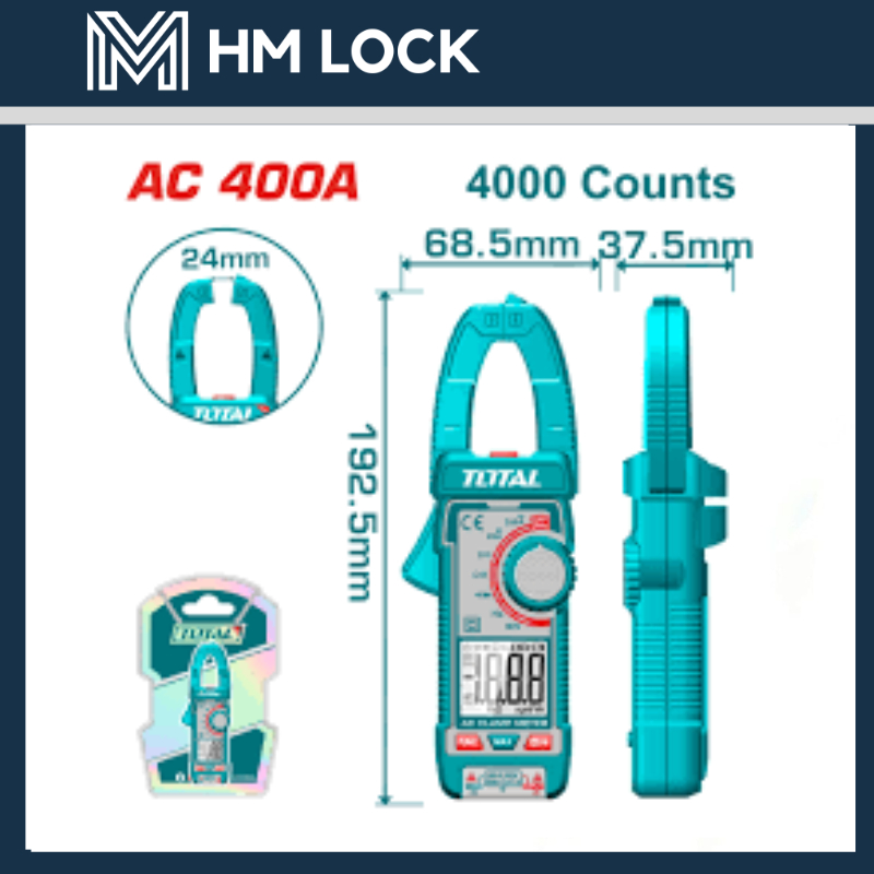 [NEW] KỀM ĐO AC KỸ THUẬT 400A / 4000 SỐ ĐẾM TOTAL TMT762001 - HÀNG CHÍNH HÃNG