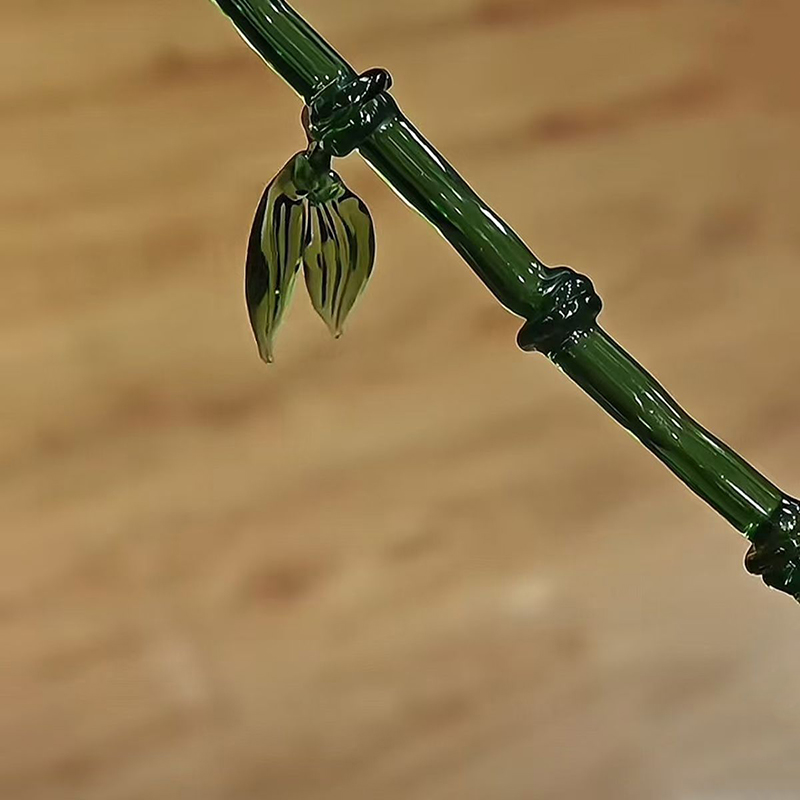 CharmingHealth New Nhựa Màu Xanh Lá Cây Lá Tre Tóc Stick Cho Phụ Nữ Cô Gái Cổ Điển Acrylic Đũa Kẹp T