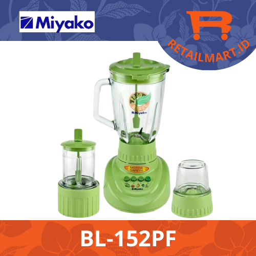 MIYAKO BL-152PF BLENDER / PELUMAT 3 IN 1 PLASTIK 1,5 LITER Harga 285,900 rupiah*Gratis Ongkir