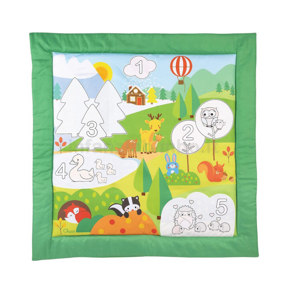 Chicco Baby Sense Colour Mat เพลย์แมท ระบายสีพร้อมกับปากกา สำหรับเด็ก น้ำหมึกแห้ง สามารถเล่นซ้ำได้เรื่อย ๆ ราคา 767 บาท*ส่งฟรี