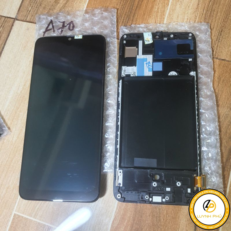 Màn hình samsung A70 zin khung,màn oled 2ic phôi nhỏ phôi lớn