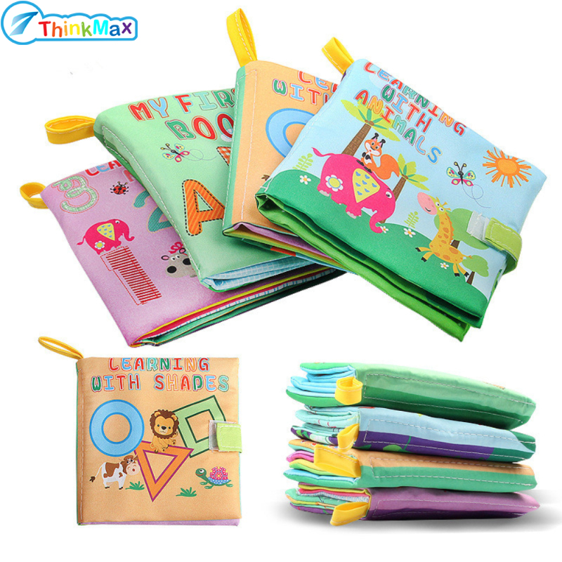 Kids Baby Soft Cloth Learning Cognize Sound Book Educational Toy