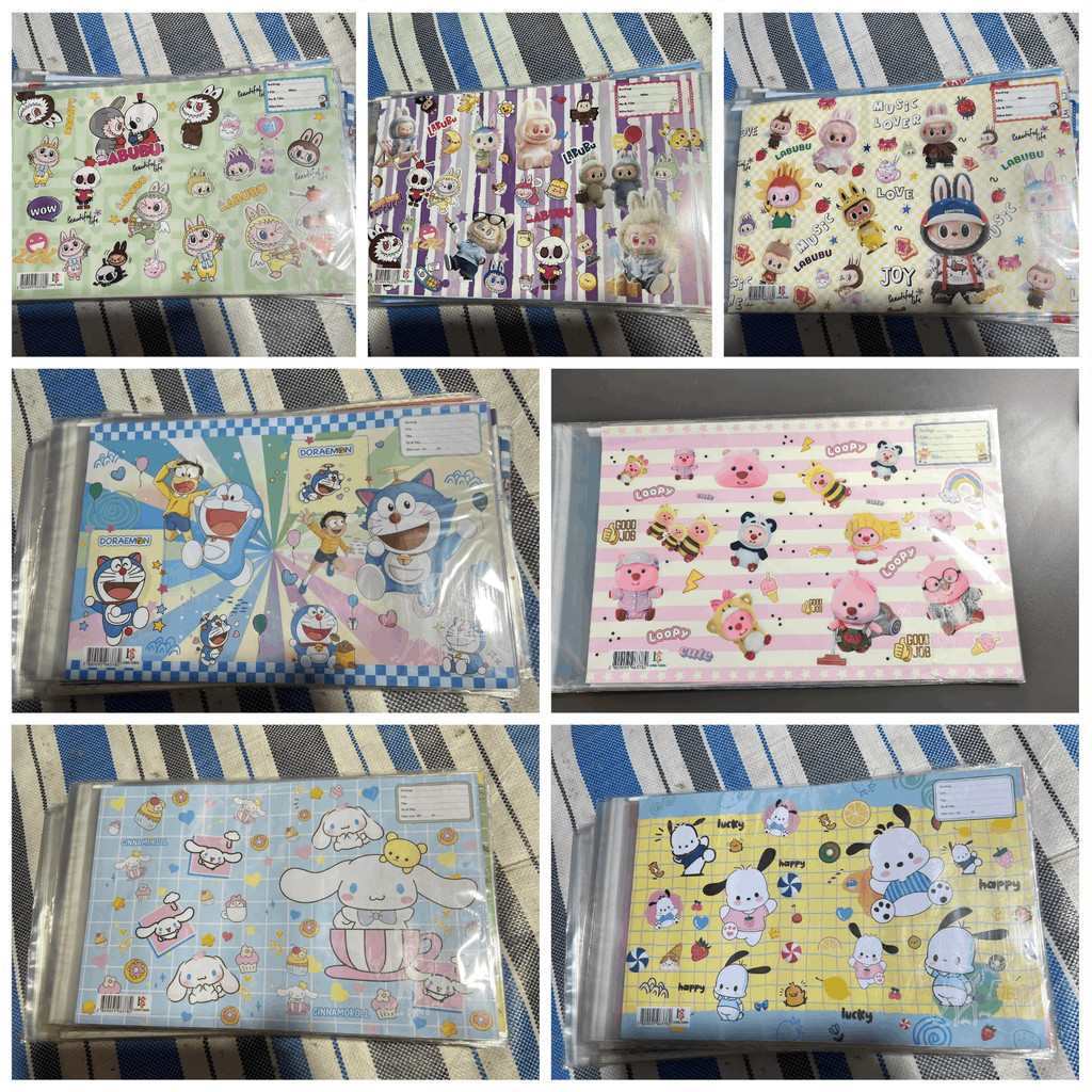 Bìa bao vở 15.5 x 20.5cm giấy bao tập tiện lợi bìa bao tập (màu ngẫu nhiên)