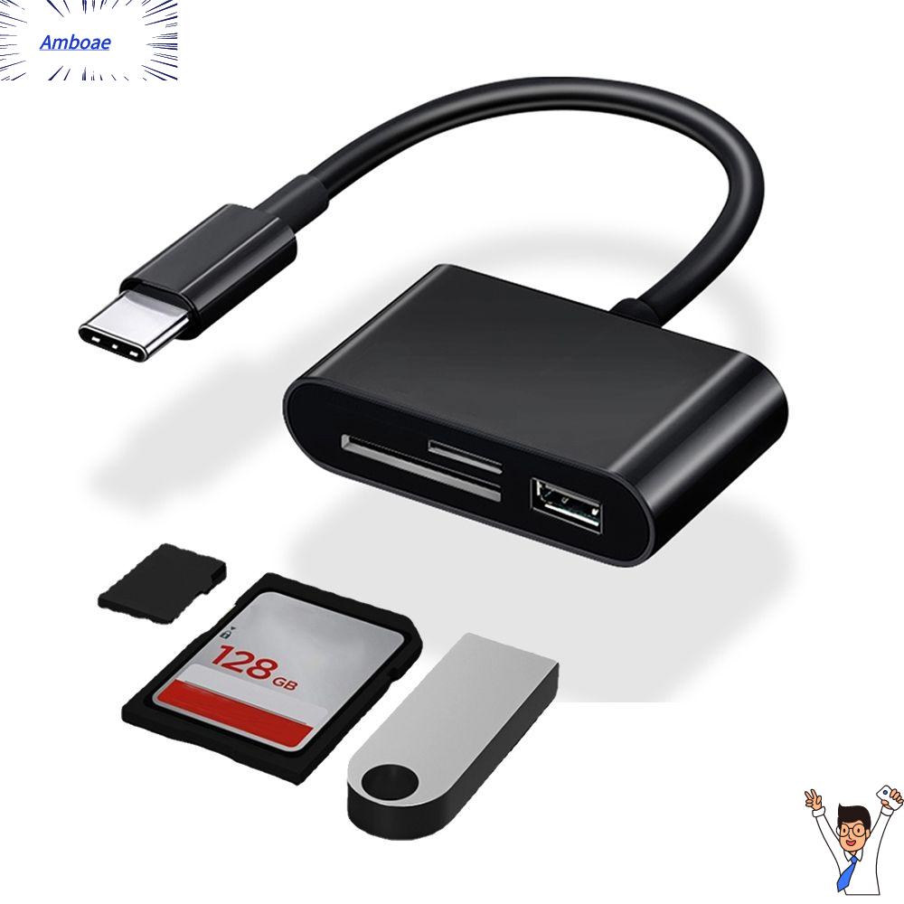AMBOAE Máy tính xách tay Bộ nhớ Thẻ Truyền dữ liệu OTG Bộ Chuyển Đổi Type-C Đầu Đọc thẻ USB