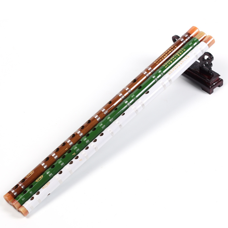Musical Instrument Qin Qing Green Flute Bamboo Flute Bitter Bamboo Entry Flute a Flute and Children Beginner Flute Musical Instruments