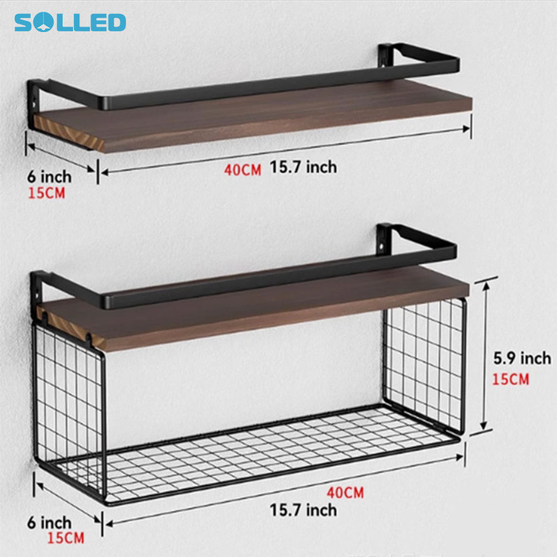 Modern Minimalist Floating Shelf With Storage Basket Easy Assembly Bathroom Storage Rack For Bedroom Bathroom Living Room Decor ราคา 700 บาท*ส่งฟรี