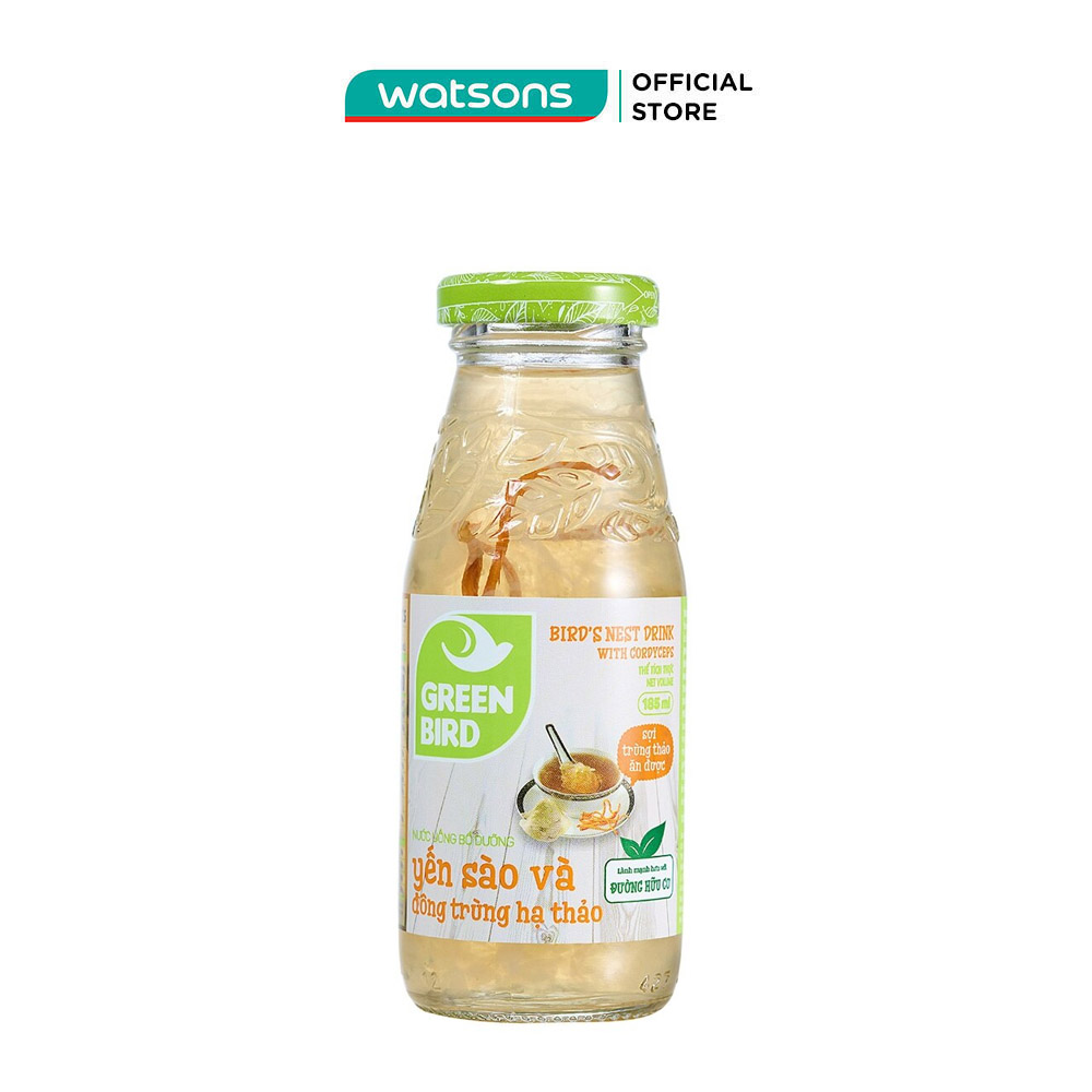 Nước Uống Bổ Dưỡng Green Bird Yến Sào Và Đông Trùng Hạ Thảo 185ml