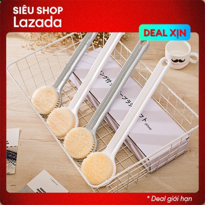 Cây bàn chải cọ lưng, chà lưng Muji Nhật Bản loại có hộp