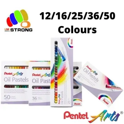 Pentel Arts Oil Pastels 12/16/25/36/50 Colors