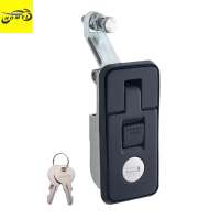Homyl Compression Latch Lock Easy Installation Accessories with 2 Key Flush Lever Latch for RV Truck Storage Box Marine Trailer