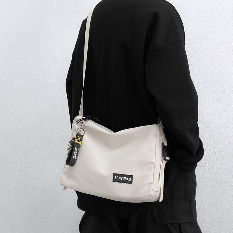 New Large Capacity Messenger Bag Fashion Brand Ins Men's Messenger Bag Casual All-Matching Small Bag Men College Students' Backpack