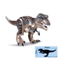 LUZMAR Plastic Dinosaur Building Blocks Full Size Assemble Tyrannosaurus Rex Model  Multicolor Dino World Kids Gift