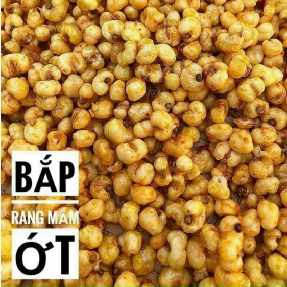 Bắp Chiên Mắm ớt giòn ngon Gói 500.Gram - Ngô Rang mắm Ớt
