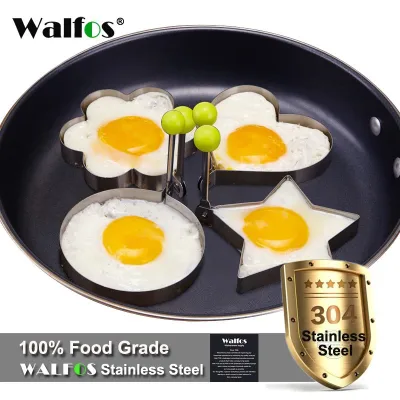 WALFOS Stainless steel Cute Shaped Fried Egg Mold Pancake Rings Mold Kitchen accessories Cooking Tool