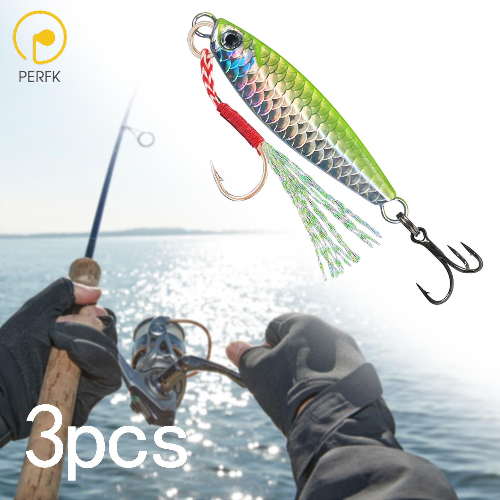 Perfk 3x Fishing Lures Jigging Lures Freshwater Hard Lures Simulated Sinking Lure Fishing Tackle Fishing Baits Fishing Jigs ราคา 3,034 บาท*ส่งฟรี
