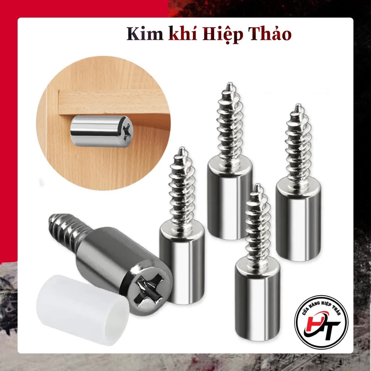Chốt đợt cao su sắt đỡ kệ tủ gỗ di động inox CDCS