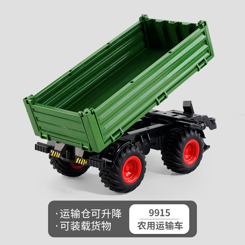 Tractor Toy Car Model Trailer And Accessories Simulation Children's Farmer Car - 2