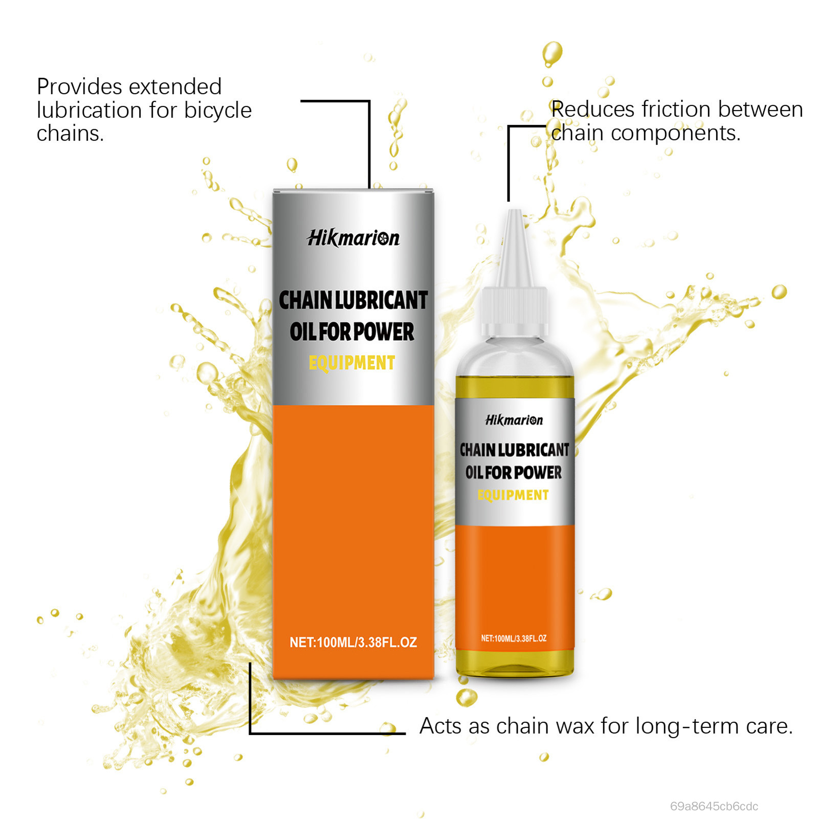 Chất tẩy rửa chống rỉ sét bôi trơn xích xe đạp 100ml để bảo trì hàng ngày khi đi xe đạp ngoài trời AY-VN