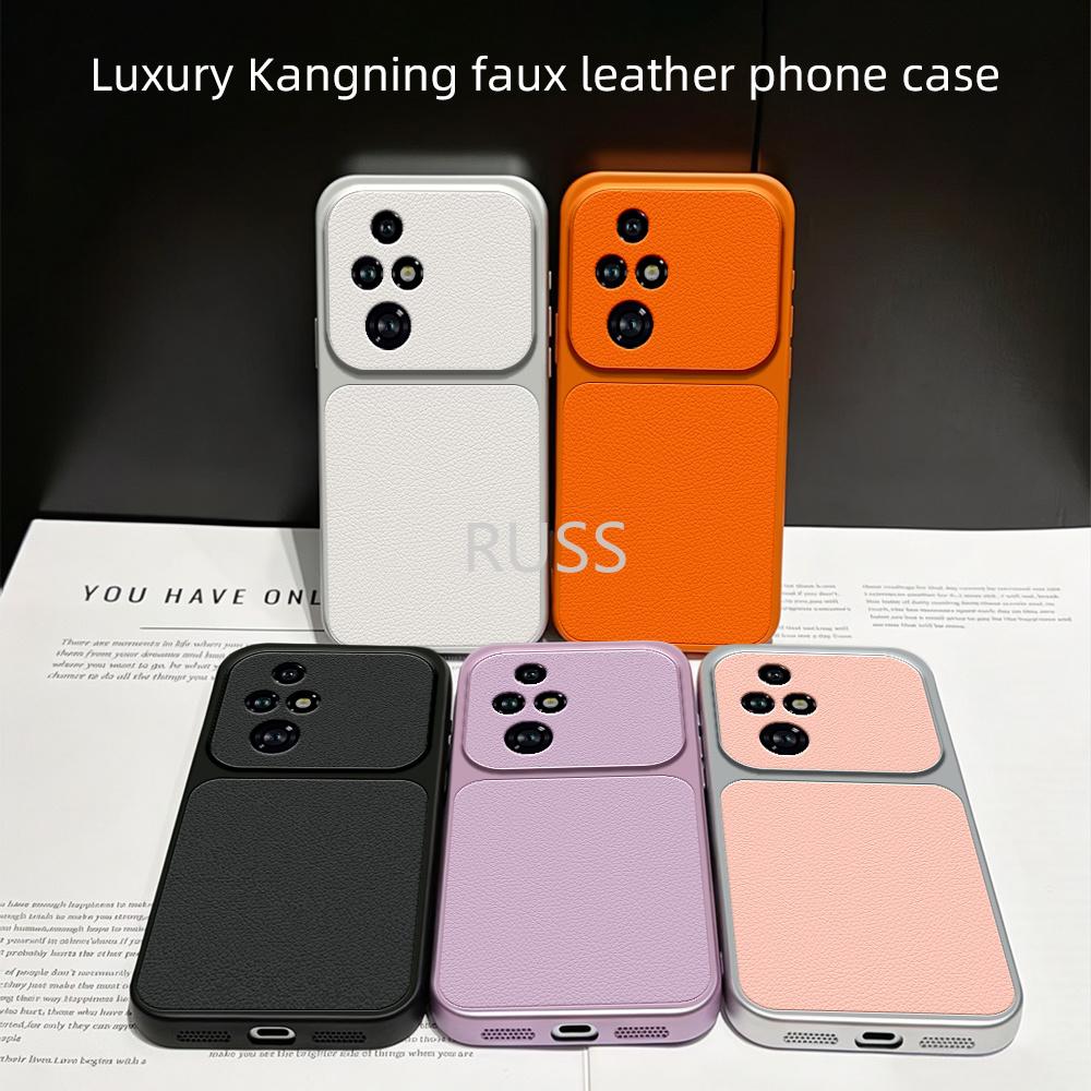 Luxury Lychee Leather Shockproof Phone Case For Honor 200 Pro Honor 200 Lite Instantly Turn Full Bumper Matte Cover