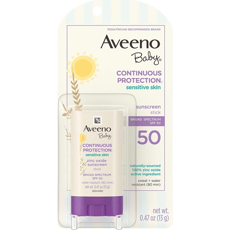 Thanh lăn chống nắng cho bé Aveeno Baby Sensitive Skin Face Stick with Broad Spectrum SPF 50 13g - SẢN PHẨM ĐƯỢC YÊU THÍCH TRÊN THỊ TRƯỜNG HIỆN TAY, DÙNG RẤT TỐT LUÔN Ạ, ĐẢM BẢO DÙNG RẤT THÍCH, KHÁCH YÊU TRẢI NGHIỆM ỦNG HỘ SHOP NHÉ
