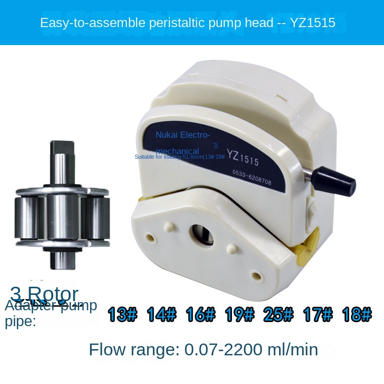 [YZ1515] Đầu Bơm Lưu Lượng Nước Yz1515 2.2L/phút 3 Cánh | Tùy chọn: 0.007-13L/phút YZ15/KZ25/Y35 13#-35# | Công Nghiệp & Thí Nghiệm