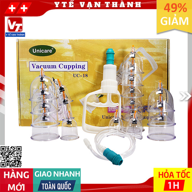 ✅ bộ giác hơi không dùng lửa unicare uc-18 -vt0084 - y tế vạn thành