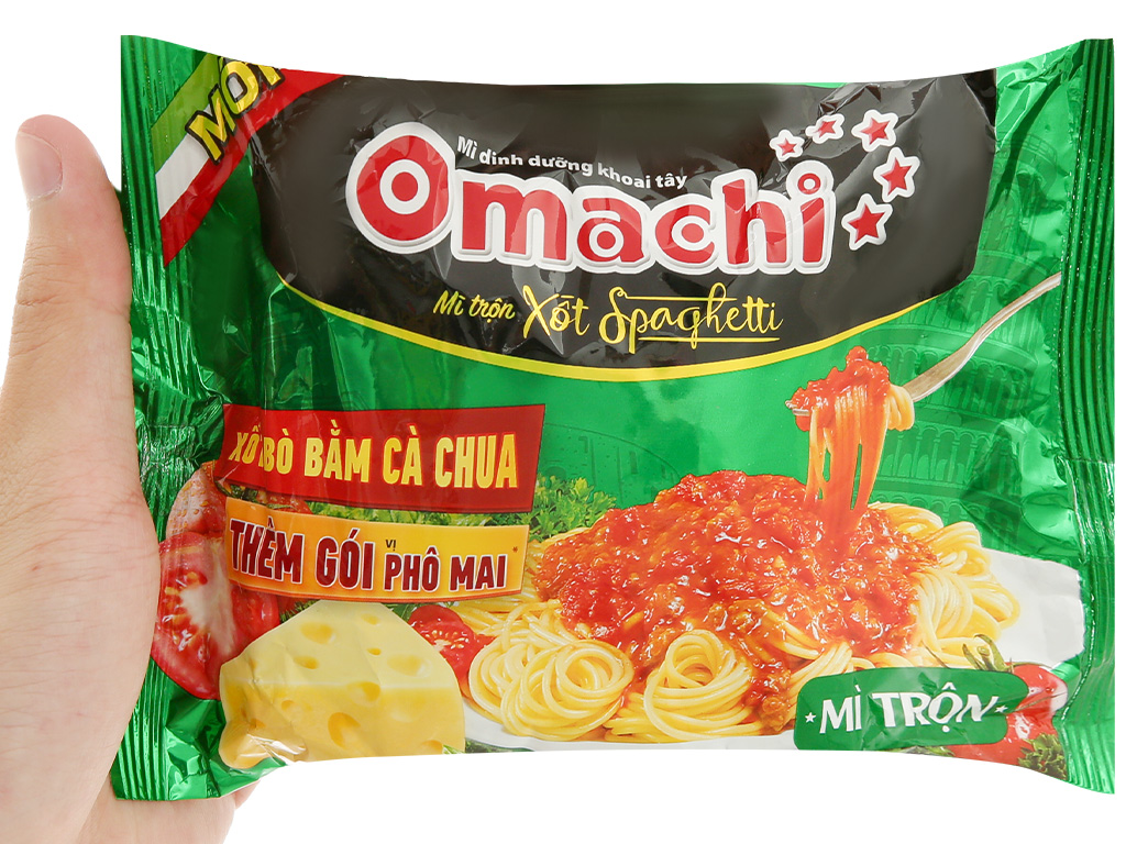 Mì Omachi xốt Spaghetti vị Bò (Gói 91g)