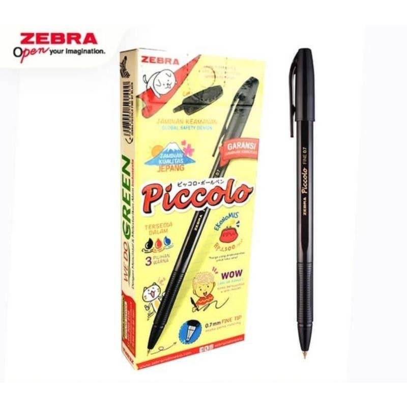 Pulpen Fine Pen Zebra Piccolo7 S.Gel Hitam 07 mm