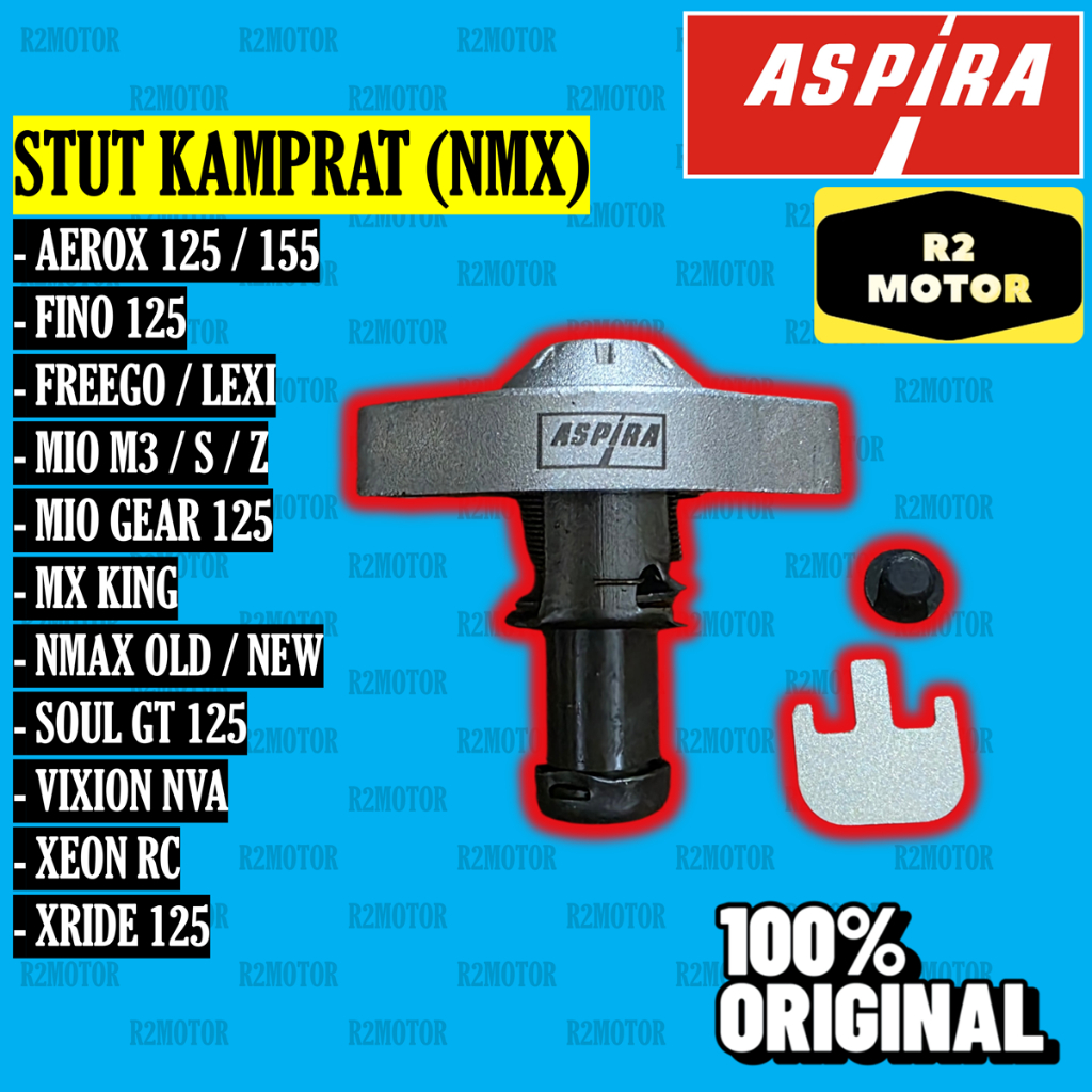 Aspira Lifter Assy Automatic Tensioner Keteng Nmx 2Pv Aerox Fino Freego Lexi Mio M3 S Z Gear Mx King Nmax Soul Gt Vixion Nva Xeon Rc Xride 125 155 Stut Kamprat Original Astra Otoparts Harga 117,810 rupiah*Gratis Ongkir