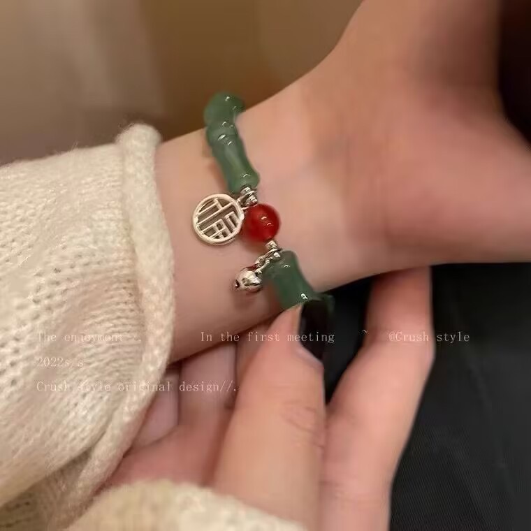 Bella khớp tre Vòng đeo tay cho các cặp vợ chồng Vòng Đeo Tay May Mắn để gửi cho bạn thân hoặc bạn g