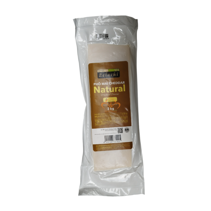 Phô mai cheddar Zelachi 2kg