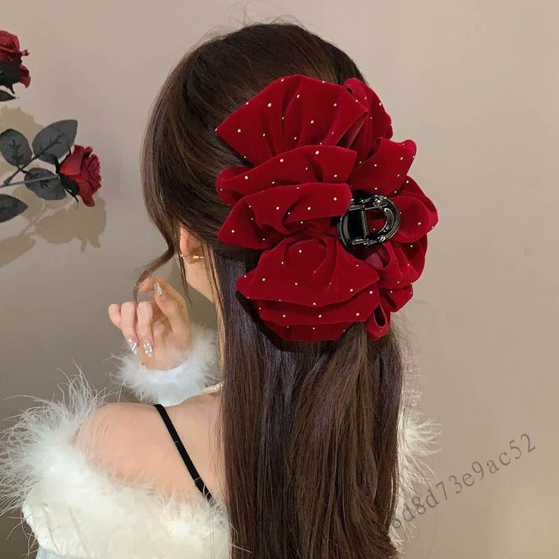 Full Sky Star Velvet Grab Clip, Bong bóng đám mây lớn, Clip cá mập ở phía sau đầu, Cung cao cấp