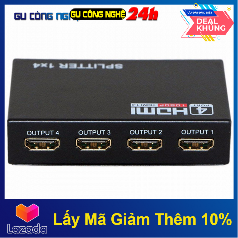 Bộ chia hdmi 4k 2k 1x4 video hdmi khuếch đại tín hiệu công suất 3d 1 trong 4 ra 1080p