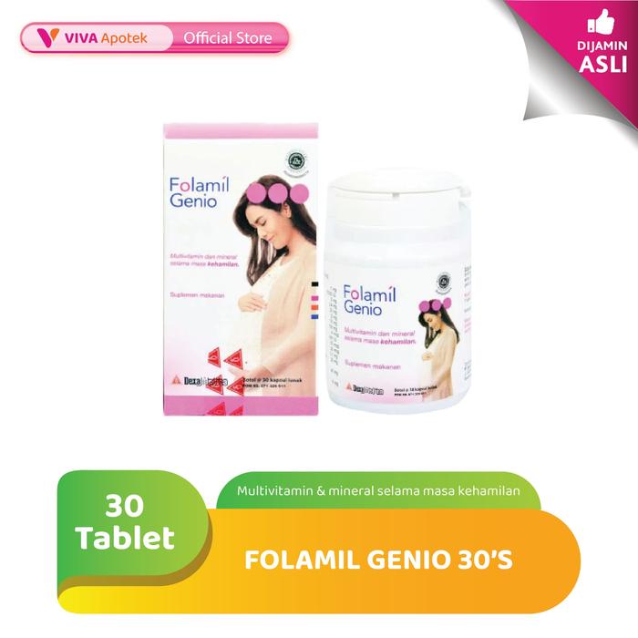 Folamil Genio Suplemen untuk Ibu Hamil & Menyusui (30 Kapsul)
