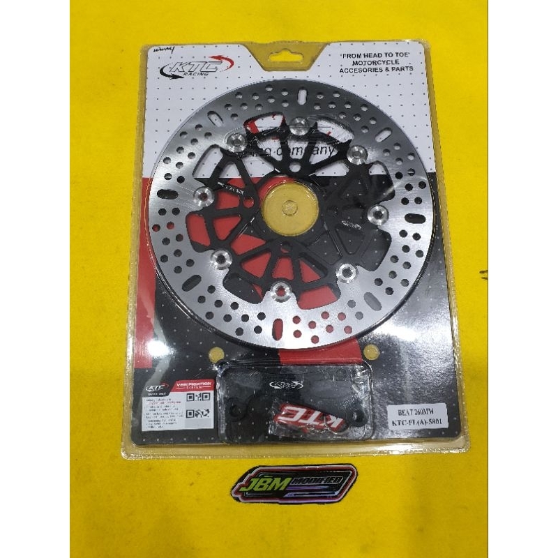 Disc Depan Ktc Racing 260 mm Beat, Scoopy, Vario110/125/150,,Genio Harga 549,999 rupiah*Gratis Ongkir
