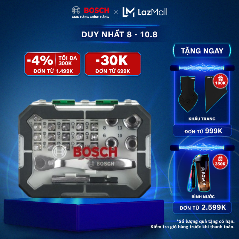 Bộ vặn vít Bosch 26 món