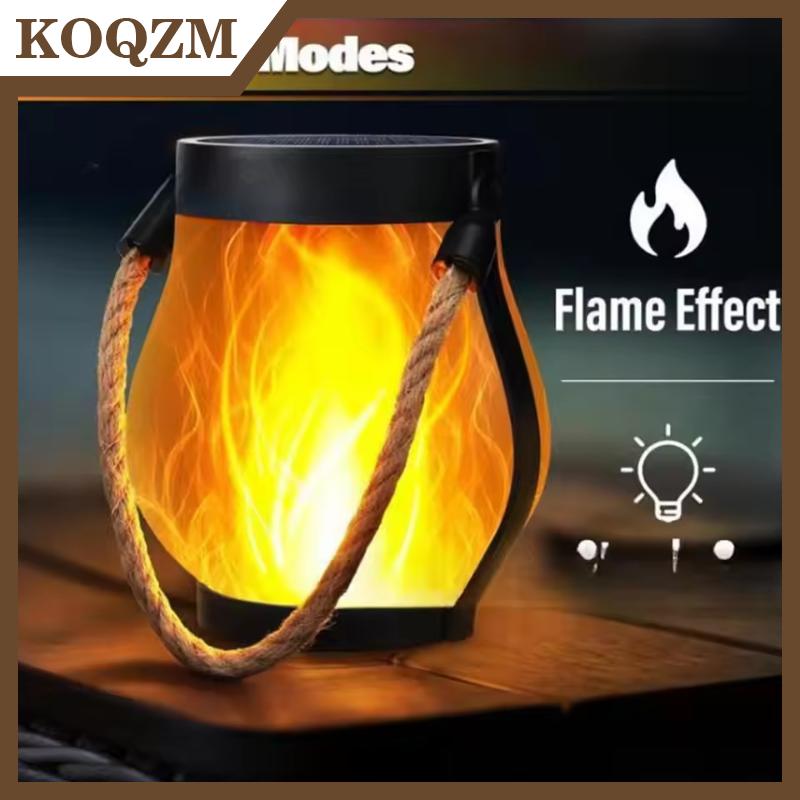 【KOQZM Home Styling】 ไฟเปลวเทียนในสวนพลังงานแสงอาทิตย์, โคมไฟเต้นพลังงานแสงอาทิตย์สำหรับตกแต่งกลางแจ้งไฟสวนกระพริบกันน้ำ ราคา 288 บาท*ส่งฟรี