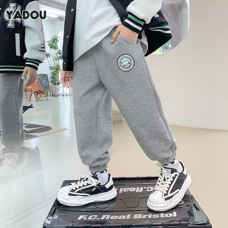 YADOU Boys' pants breathable sports pants big boys casual all-match trousers ราคา  172 บาท*ส่งฟรี