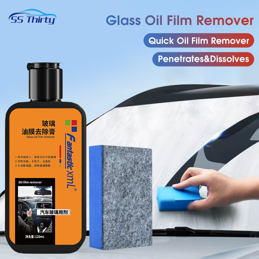 【Vận chuyển từ Việt Nam】Loại bỏ màng dầu thủy tinh Chất tẩy nhiễm mạnh hơn Làm sạch kính ô tô Bảo dưỡng ô tô cho kính chắn gió bên cửa sổ Máy làm sạch màng dầu Loại bỏ mạnh mẽ bụi bẩn Màng dầu thủy tinh
