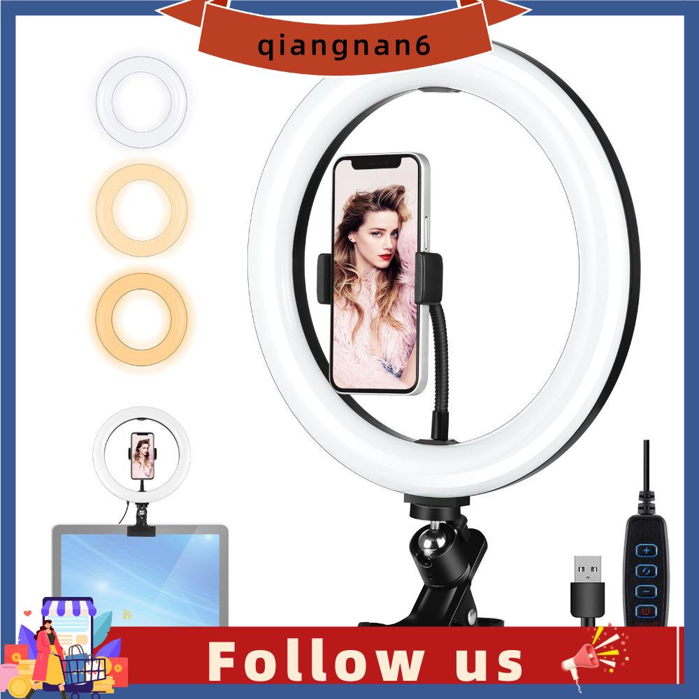 QIANGNAN6 7.9 10.2 inch 3 Modes USB Dimmable Ring Selfie Light Monitor