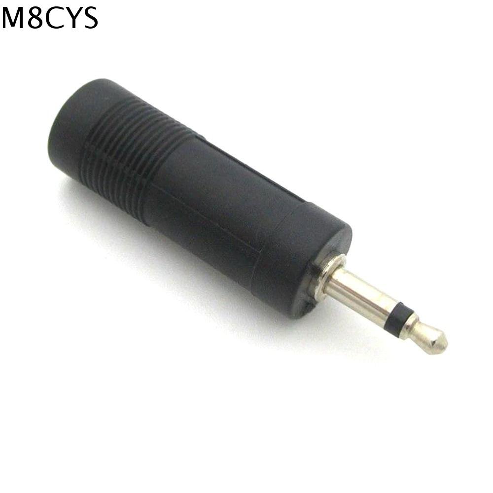 M8CYS Đầu cắm đực 3.5mm Bộ chuyển đổi 6.5 sang 3.5 Giắc cái 6.35mm Hợp kim kẽm Bộ chuyển đổi phích cắm âm thanh Bộ chuyển đổi jack mono PVC Phích cắm đực 3.5 6.5 Micro