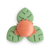 Mushie Suction Spinner Toy Plastic and Food Grade Silicone Sensory Stimulate