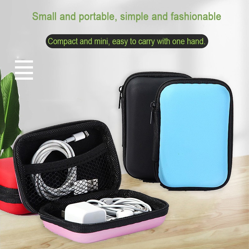 1pcs Hot Sale 5Colors Hard Case for Board Games Children Game Cards Travel Zipper Carry Cases Earphone Storage Box Dropshipping grnh