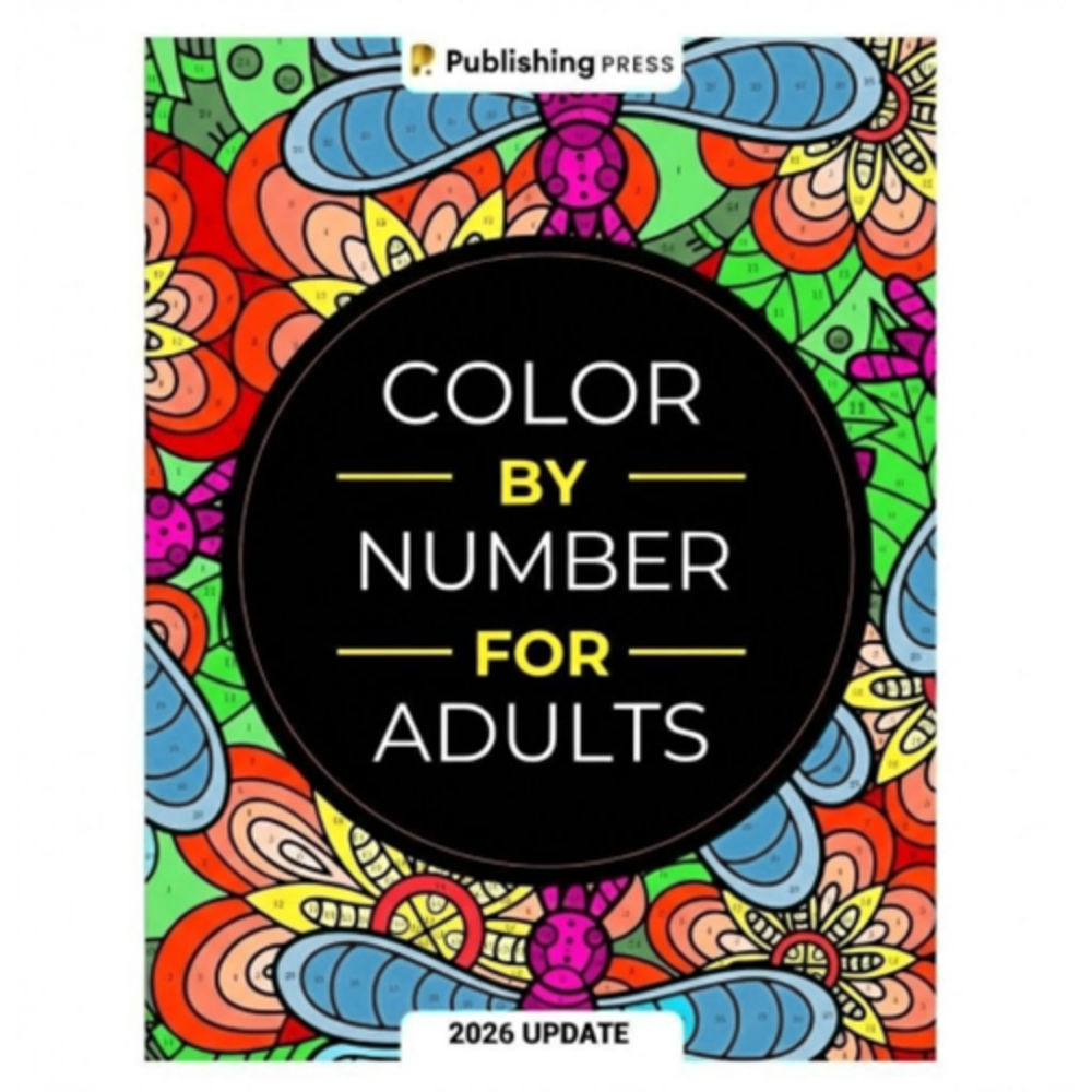 CANICECA Anxiety Therapy Color By Number for Adult Stress Relief 190 Pages Coloring Book Creative Unique Background Drawing Painting Book Men Women Teens