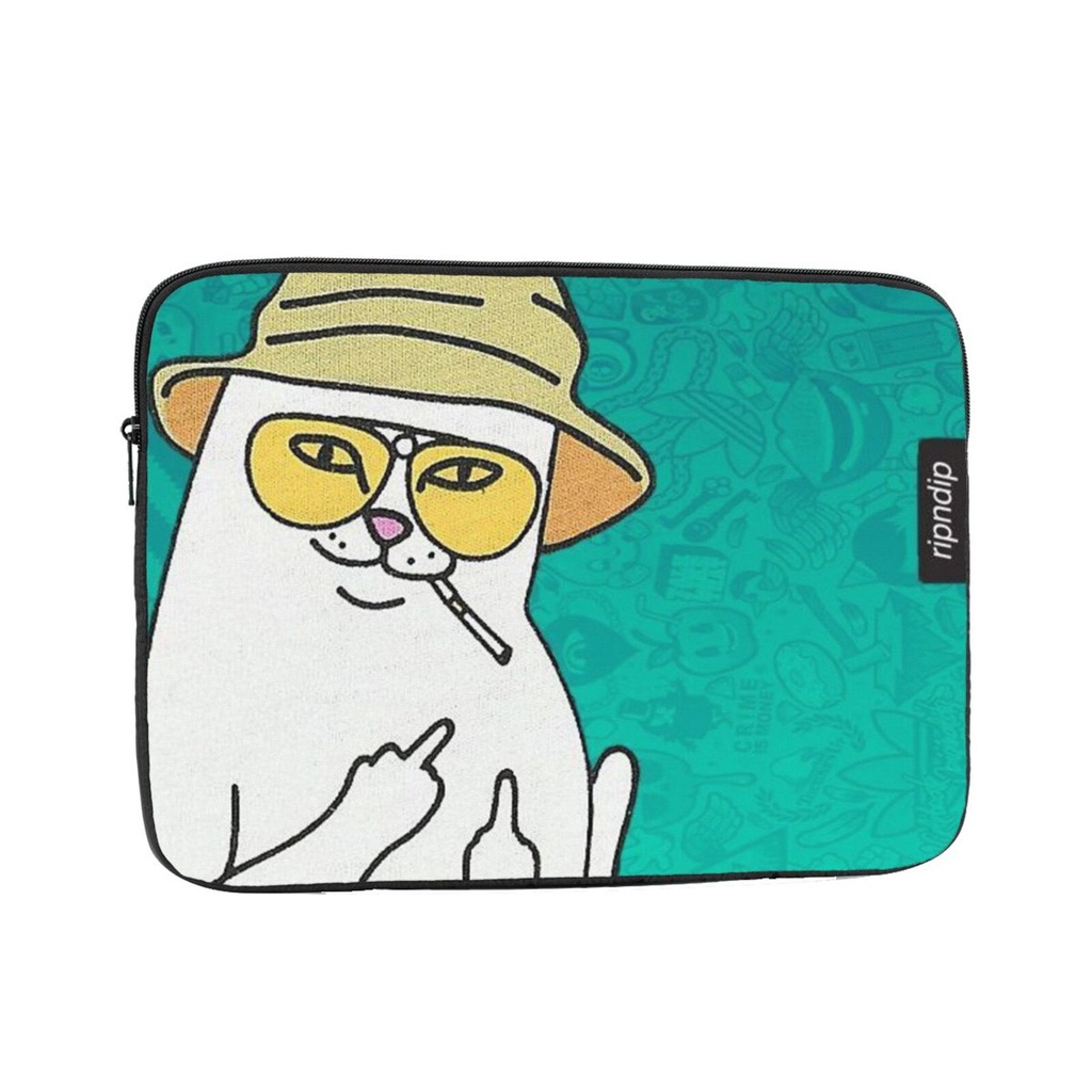 COD Túi Đựng Laptop / Máy Tính Bảng 10-17 Inch In Họa Tiết Ripndip Đáng YêuERDHTRFXDHTF