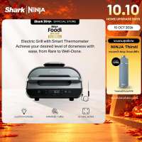 Ninja Foodi เตาปิ้งย่างไฟฟ้า อเนกประสงค์ สำหรับทำปิ้งย่าง และบาร์บีคิวในบ้าน Smart XL Grill & Air Fryer AG551