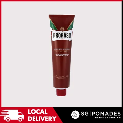 Proraso Red Shaving Cream in a Tube 150ml - Sandalwood & Shea Butter-SGPOMADES